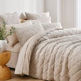 Aldrin Home Stone Quilted Horace French Velvet Quilt Cover Set