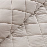 Aldrin Home Stone Quilted Horace French Velvet Quilt Cover Set