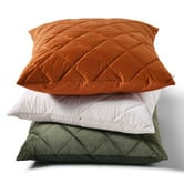 Aldrin Home Horace French Velvet&nbsp;Quilted&nbsp;European Pillowcase