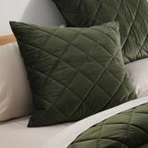 Aldrin Home Horace French Velvet&nbsp;Quilted&nbsp;European Pillowcase