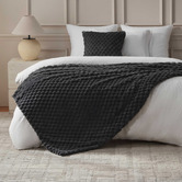 Aldrin Home Elior Textured Faux Fur Throw