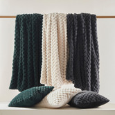 Aldrin Home Elior Textured Faux Fur Throw