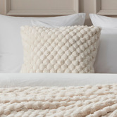 Aldrin Home Elior Textured Faux Fur Cushion