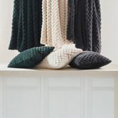 Aldrin Home Elior Textured Faux Fur Cushion