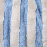 Aldrin Home Aris Carved Stripe Faux Fur Throw