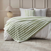 Aldrin Home Seraph Striped Sherpa Fleece Faux Fur Throw