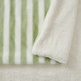 Aldrin Home Seraph Striped Sherpa Fleece Faux Fur Throw