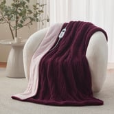 Aldrin Home Sherpa &amp; Fleece Reversible Heated Throw