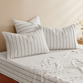 Aldrin Home Zinnia Yarn-Dyed Washed Cotton Sheet Set