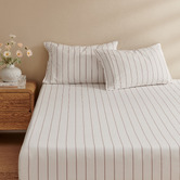 Aldrin Home Zinnia Yarn-Dyed Washed Cotton Fitted Sheet Set