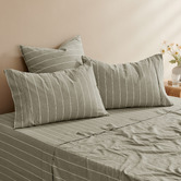 Aldrin Home Zinnia Yarn-Dyed Washed Cotton Sheet Set