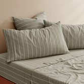 Aldrin Home Zinnia Yarn-Dyed Washed Cotton King Pillowcases