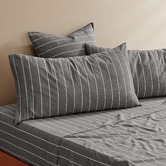 Aldrin Home Zinnia Yarn-Dyed Washed Cotton King Pillowcases