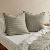 Aldrin Home Zinnia Yarn-Dyed Washed Cotton European Pillowcases