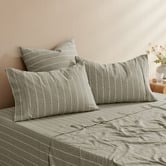 Aldrin Home Zinnia Yarn-Dyed Washed Cotton Standard Pillowcases