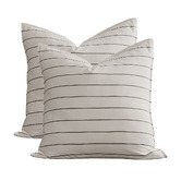 Aldrin Home Zinnia Yarn-Dyed Washed Cotton European Pillowcases