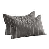 Aldrin Home Zinnia Yarn-Dyed Washed Cotton Standard Pillowcases