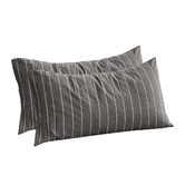 Aldrin Home Zinnia Yarn-Dyed Washed Cotton King Pillowcases