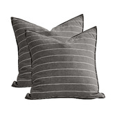 Aldrin Home Zinnia Yarn-Dyed Washed Cotton European Pillowcases