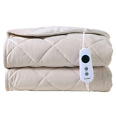 Aldrin Home Horace French Velvet &amp; Fleece Heated Throw
