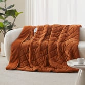Aldrin Home Horace French Velvet &amp; Fleece Heated Throw