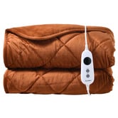 Aldrin Home Horace French Velvet &amp; Fleece Heated Throw