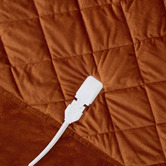 Aldrin Home Horace French Velvet &amp; Fleece Heated Throw