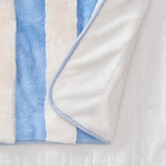 Aldrin Home Aris Carved Stripe Faux Fur Heated Throw