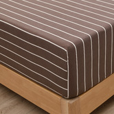 Aldrin Home Striped Lili Microfibre Fitted Sheet Set