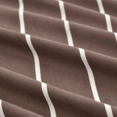 Aldrin Home Chocolate &amp; Natural Striped Lili Microfibre Quilt Cover Set