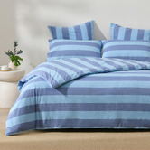 Aldrin Home Stripe Noa Yarn-Dyed Washed Cotton Quilt Cover Set