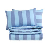 Aldrin Home Stripe Noa Yarn-Dyed Washed Cotton Quilt Cover Set