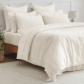 Aldrin Home Carmine Washed Cotton Quilt Cover Set