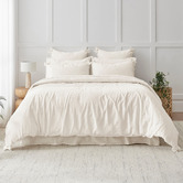 Aldrin Home Carmine Washed Cotton Quilt Cover Set