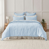 Aldrin Home Carmine Washed Cotton Quilt Cover Set