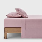 Aldrin Home Carmine Washed Cotton Sheet Set