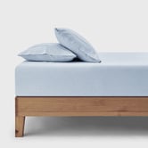 Aldrin Home Carmine Washed Cotton Fitted Sheet Set