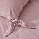 Aldrin Home Carmine Washed Cotton Quilt Cover Set