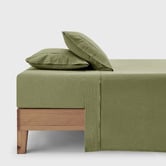 Aldrin Home Carmine Washed Cotton Sheet Set