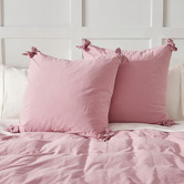 Aldrin Home Carmine Washed Cotton European Pillowcases