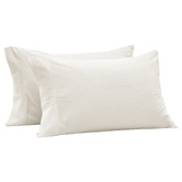 Aldrin Home Carmine Washed Cotton Pillowcases