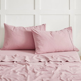 Aldrin Home Carmine Washed Cotton Pillowcases