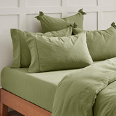 Aldrin Home Carmine Washed Cotton Pillowcases
