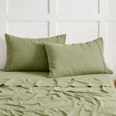 Aldrin Home Carmine Washed Cotton Pillowcases