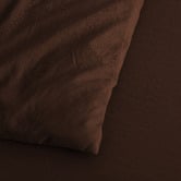 Aldrin Home Chocolate Washed Microfibre Quilt Cover Set