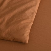 Aldrin Home Rust Washed Microfibre Quilt Cover Set