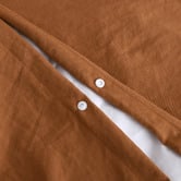 Aldrin Home Rust Washed Microfibre Quilt Cover Set