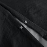 Aldrin Home Black Washed Microfibre Quilt Cover Set