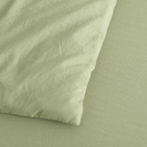 Aldrin Home Sage Washed Microfibre Quilt Cover Set