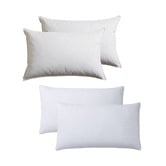 Aldrin Home Goose Feather &amp; Down Pillow &amp; Protector Set